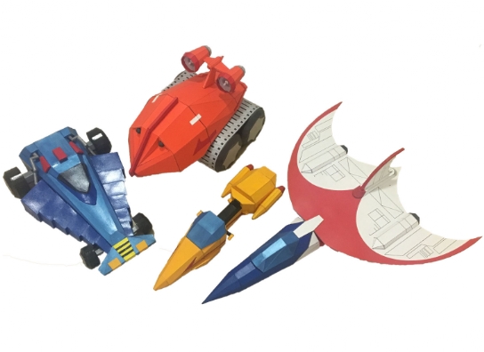 gatchaman_papermodel gatchaman_papermodel